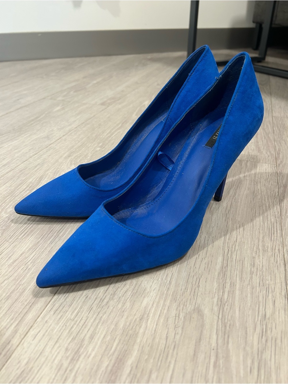 Blue Suede Heels